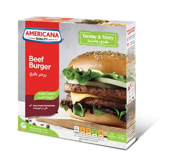 Americana Arabic Spices Beef Burger 12x56g