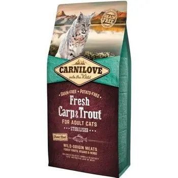 كارنيلوف طعام جاف للقطط البالغة بالشبوط والسلمون المرقط 2كيلو