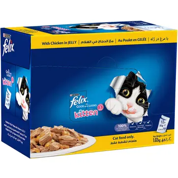 فلكس دجاج مع الهلام كتن 8×12جرام