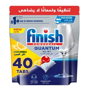 Finish Powerball Quantum Lemon Tabs 40 Count