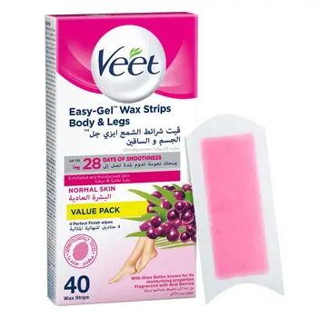 Veet Easy-Gel Wax Strips 40 Pieces