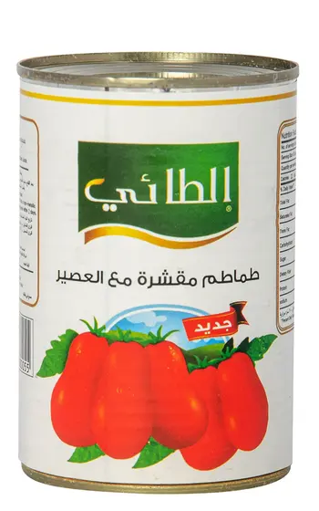 الطائي طماطم مقشرة 400جرام