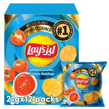 Lay's Tomato Ketchup Potato Chips 12x21g