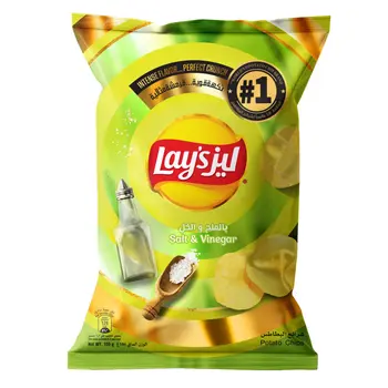 Lay's Salt & Vinegar Potato Chips 155g