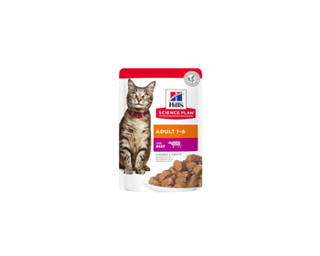 Hills Science Plan Beef Wet Cat Food 85g