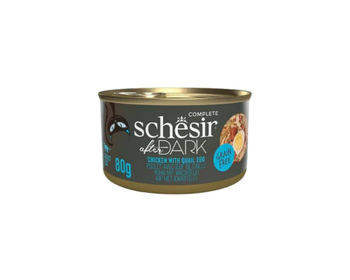 Schesir Chicken & Quail Eggs Wet Cat Food 80g