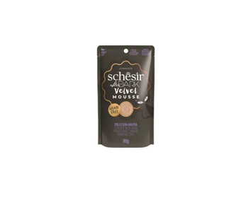 Schesir Dark Velvet Chicken & Duck Mousse for Cats 80g
