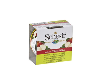 Schesir Chicken & Apple Wet Dog Food 150g