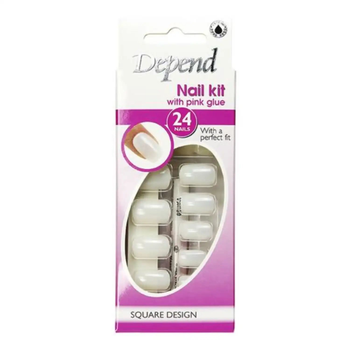 Depend Square Design Nail Kit 24 Pieces