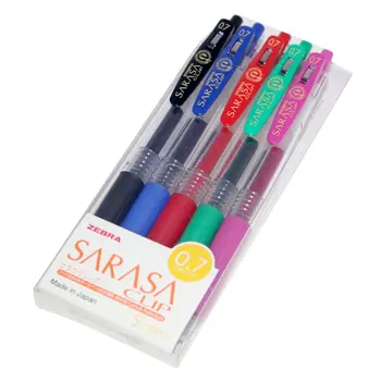 Zebra Sarasa Clip Gel Pen Assorted 5 Pieces