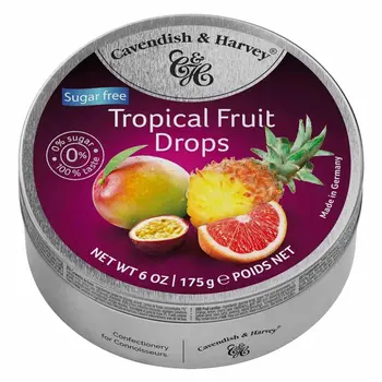 Cavendish & Harvey Tropical Fruit Drops Sugar-Free 175g