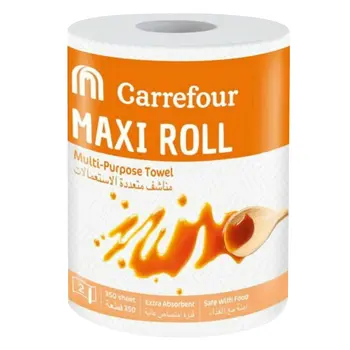 Carrefour Maxi Roll Multi-Purpose Towel 350 Sheets
