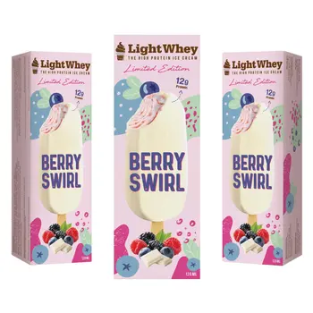 Light Whey Berry Swirl Ice Cream Stick 120Ml
