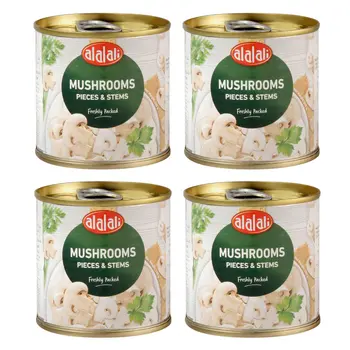 العلالي فطر مقطع وسيقان 4×200جرام