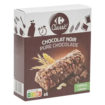 Carrefour Classic Dark Chocolate Bars 6x125g