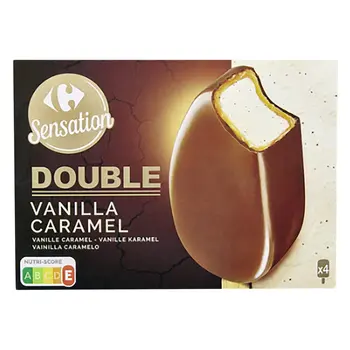 Carrefour Sensation Vanilla Caramel Ice Cream 4x340g