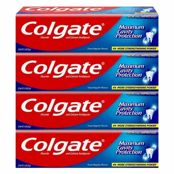 كولجيت معجون أسنان حماية قصوى ضد التسوس، 4×75مل