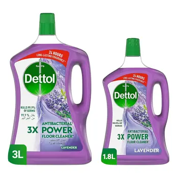 Dettol 3X Antibacterial Lavender Floor Cleaner 3L