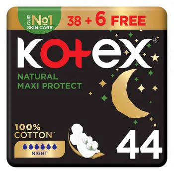 Kotex Natural Maxi Protect Pads 44 Pieces
