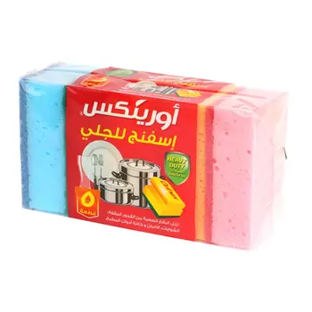 Orinex Heavy Duty Sponge Scourer 5Pieces
