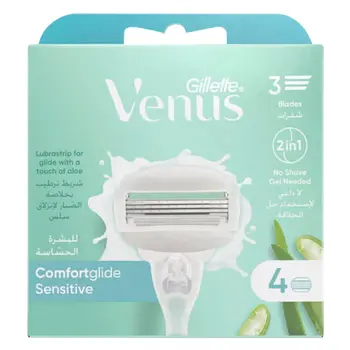 Gillette Venus Aloe Vera Razor Refill 4 Pieces