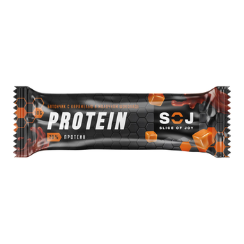 Soj Protein Bar With Salted Caramel 20g Of Protein 50g