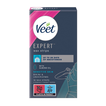 Veet Expert Hair Removal Wax Strips 16 Pieces