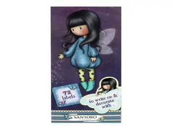 Santoro Gorjuss Bubble Fairy Label Folder 72 Labels