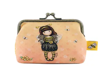 Santoro Gorjuss Bee Design Clasp Purse Orange