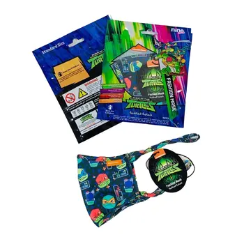 تي ام ان تي سلاحف النينجا قناع وجه مضاد للبكتيريا 1قطعة