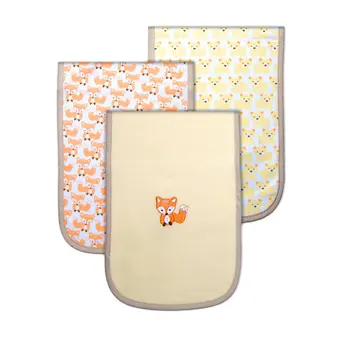 Mother Choice Baby Burp Cloths 3 Pieces Yellow-Pink