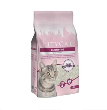 City Cat Baby Powder Clumping Cat Litter 10L