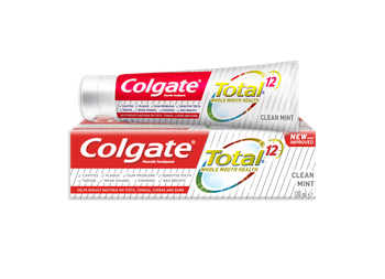 كولجيت توتال كلين معجون أسنان بالفلورايد والنعناع 100مل