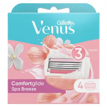 Gillette Venus Comfortglide Spa Breeze Cartridges 4 Pieces