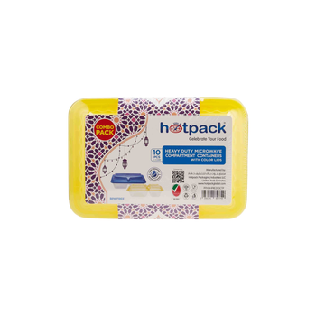 Hotpack Heavy-Duty Microwave Containers 10 Pieces