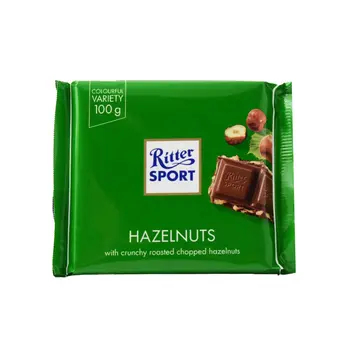 ريتر شوكو بندق قطع 100جرام