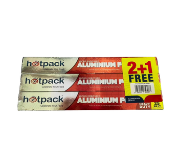 Hotpack Heavy-Duty Micro-Embossed Aluminium Foil 25 sqft