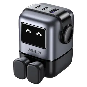 يوجرين نيكسود شاحن روبوت بقوة 65 واط 3 منافذ 1قطعه