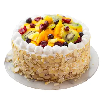 كيكة الفواكه المشكلة متوسطة الحجم