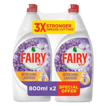 Fairy Refreshing Lavender Dishwashing Liquid 2x800ml