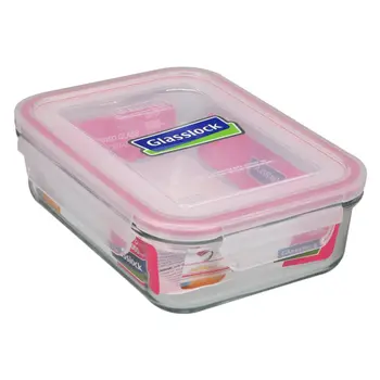 جلاس لوك حافظة طعام مستطيلة الشكل 1لتر