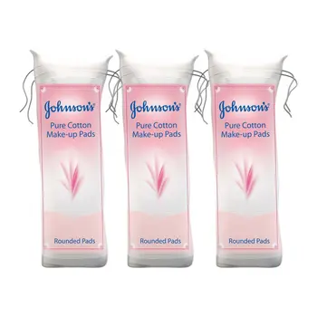 جونسون ضمادات مكياج قطن نقي 2 + 1 مجانًا 25قطعة