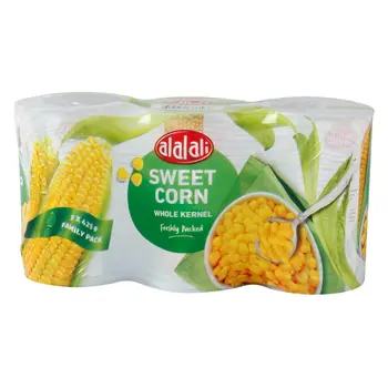 Al Alali Sweet Whole Kernel Corn 3x425g