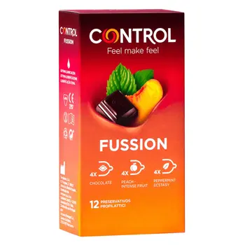 كونترول - واقيات ذكرية فيوجن، 12قطعة