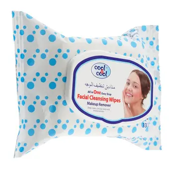 كول اند كول مناديل تنظيف الوجه - 33قطعة