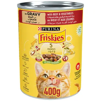 فرسكيز للقطط لحم و خضار 400جرام