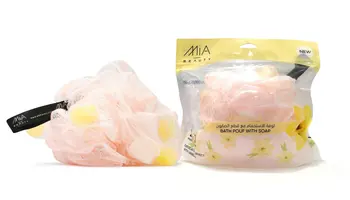 ميا لوفة استحمام مدمجة بالصابون برائحة الفانيليا 120جرام