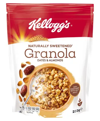 Kellogg's Naturally Sweetened Granola Dates & Almond 250g