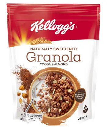 Kellogg's Naturally Sweetened Granola Cocoa & Almond 250g