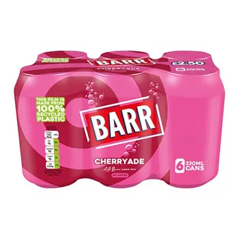 Barr Cherryade No Sugar Beverage 6x330ml